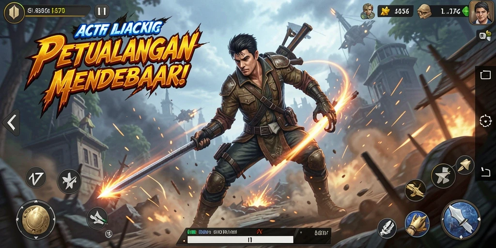 Tampilan gameplay ARPG yang seru dan mendebarkan di 47F.
