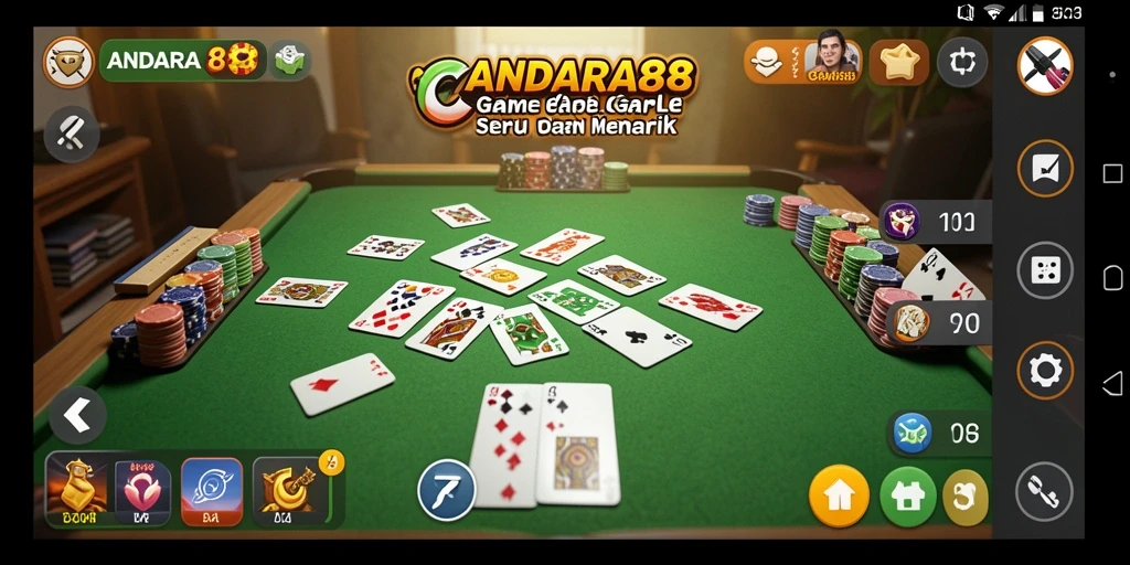 Screenshot gameplay Gaple yang menampilkan keseruan bermain ANDARA88.