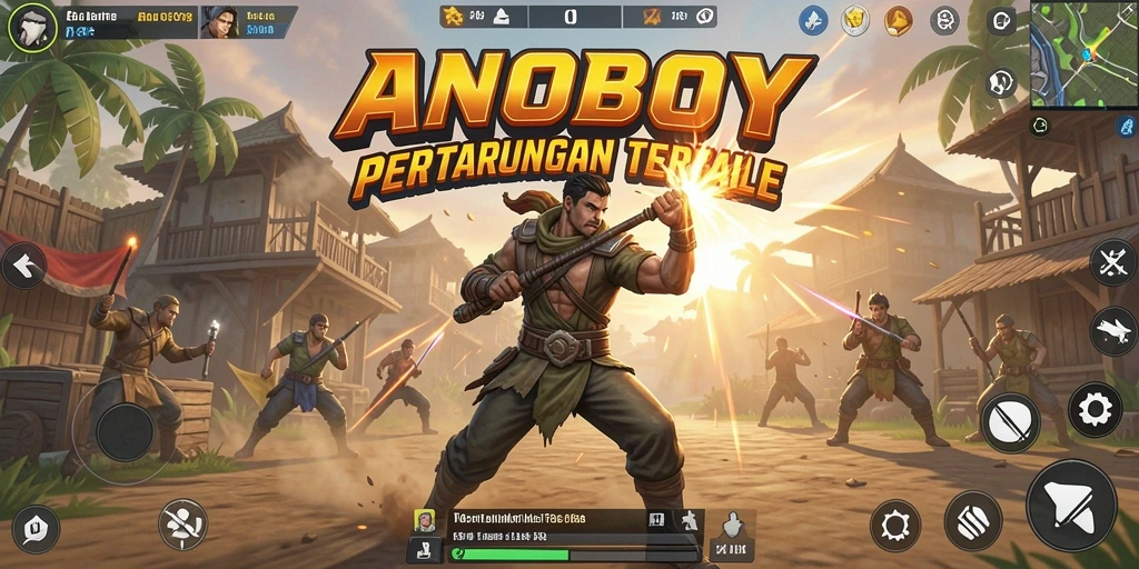 Tampilan menegangkan dari pertarungan epic di ANOBOY.