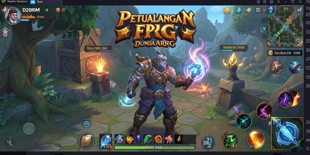 Tampilan menakjubkan dari pertempuran di dunia ARPG D200M.