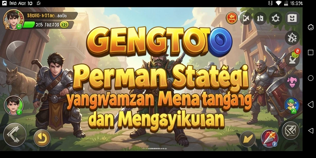 Tangkapan layar menampilkan aksi seru dalam permainan strategis GENGTOTO.