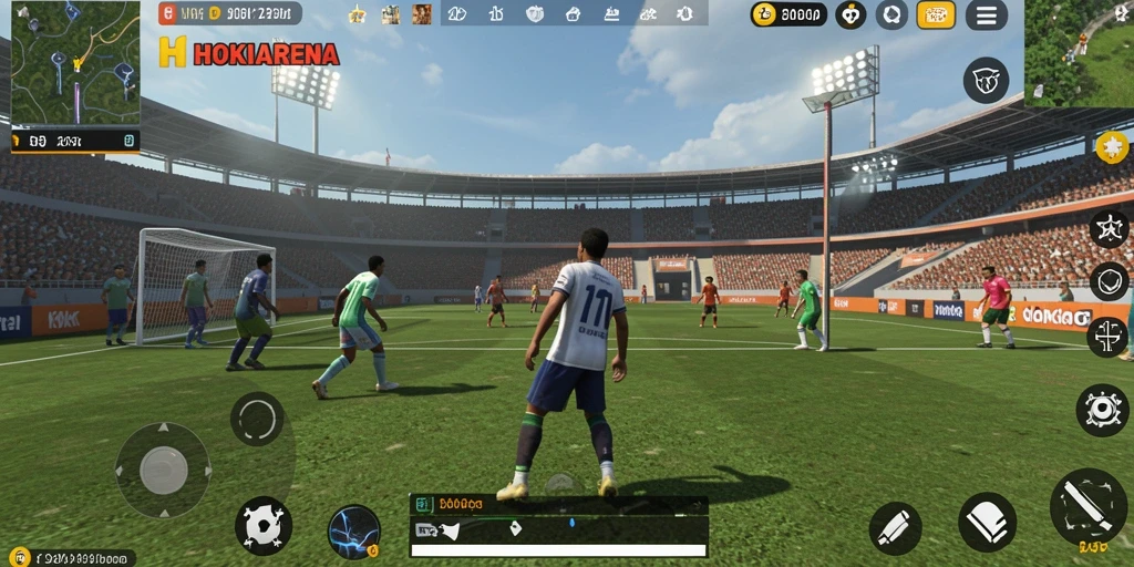 Tampilan menakjubkan dari gameplay HOKIARENA yang seru.