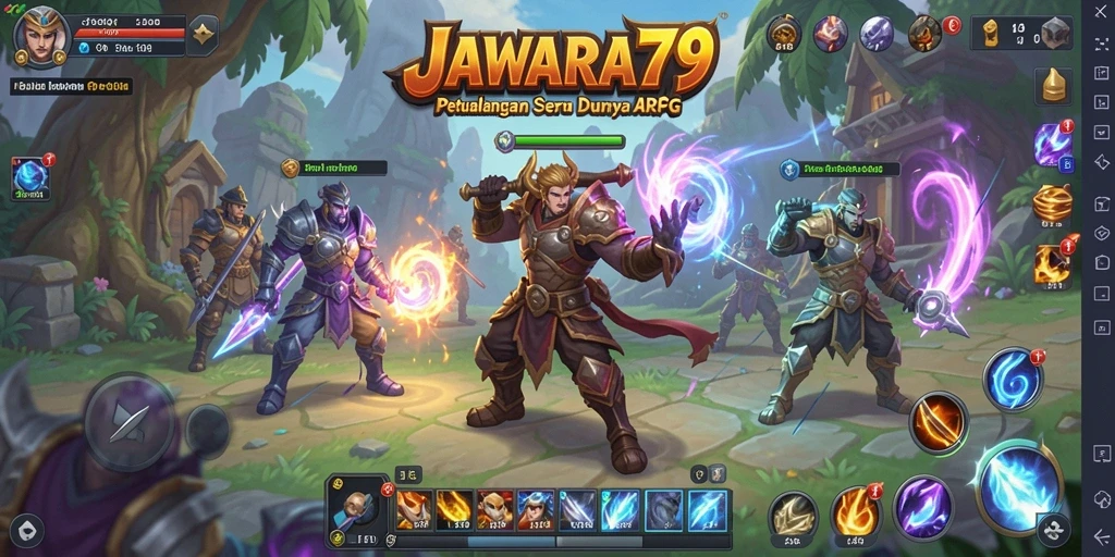 Tampilan gameplay seru dalam JAWARA79, penuh aksi dan tantangan.