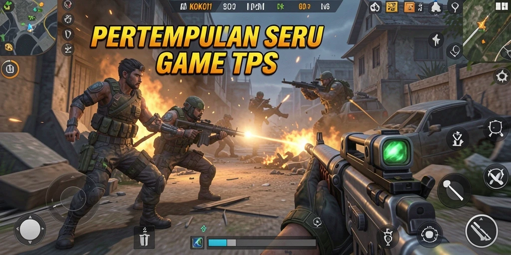 Tangkapan layar menampilkan aksi seru dalam game TPS KOKO11.