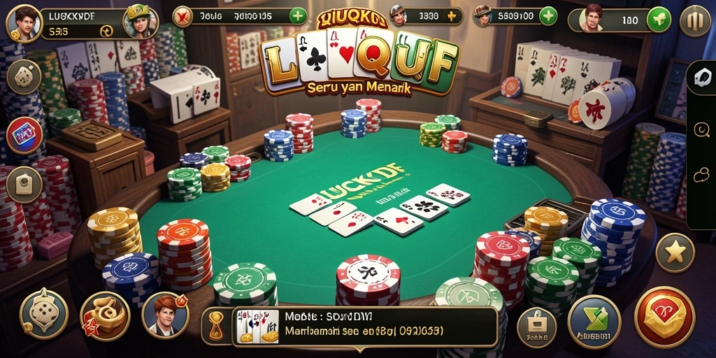 Tangkapan layar gameplay QiuQiu di LUCKYDF.