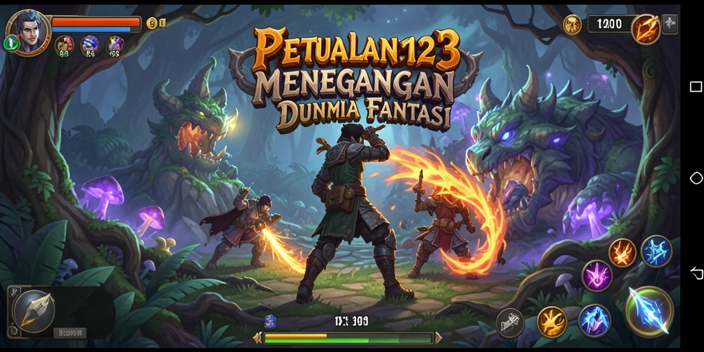 Tampilan gameplay MAMEN123 yang penuh aksi dan petualangan.