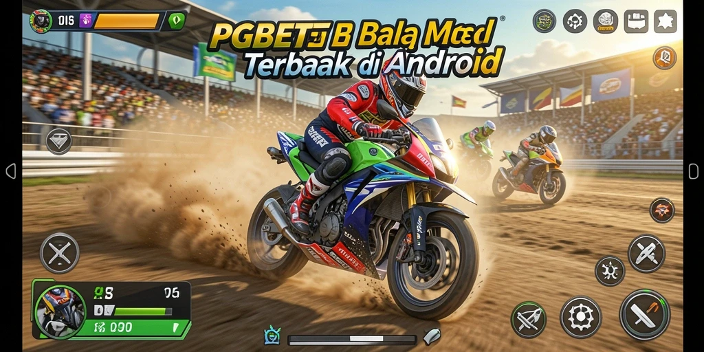 Tampilan gameplay PGBET yang mendebarkan dan penuh aksi balapan motor.