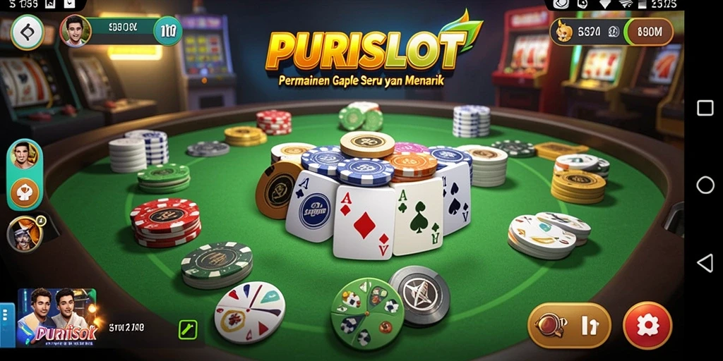 Screenshot utama gameplay Gaple yang seru dan interaktif.