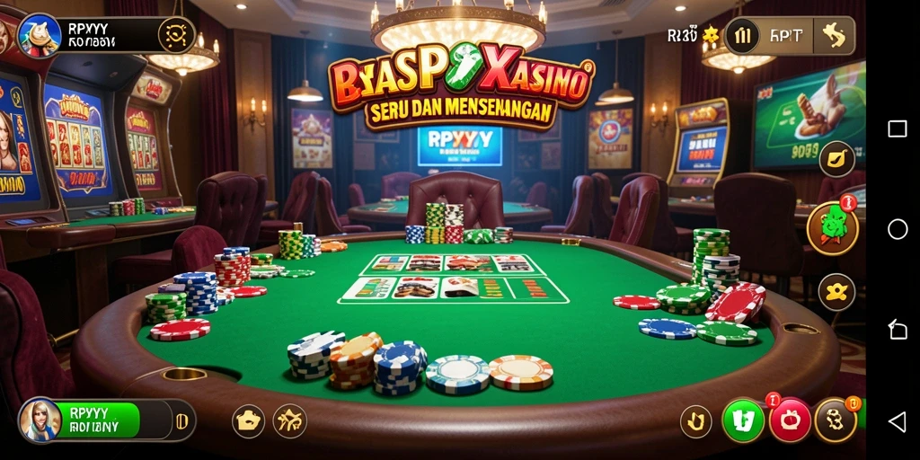 Screenshot utama RPYYY menampilkan gameplay Kasino yang mendebarkan.