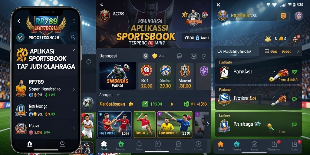 Tampilan screenshot gameplay Sportsbook RR789 dengan berbagai opsi taruhan.