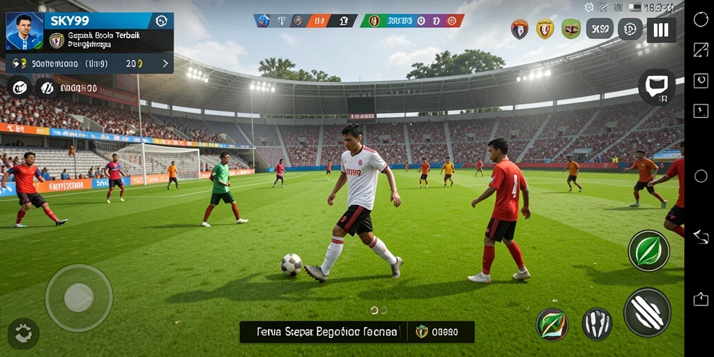 Screenshot gameplay <strong>SKY99</strong> dengan aksi seru di lapangan.