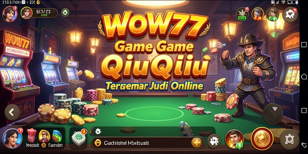 Tampilan gameplay seru dari WOW77 dengan fitur QiuQiu.